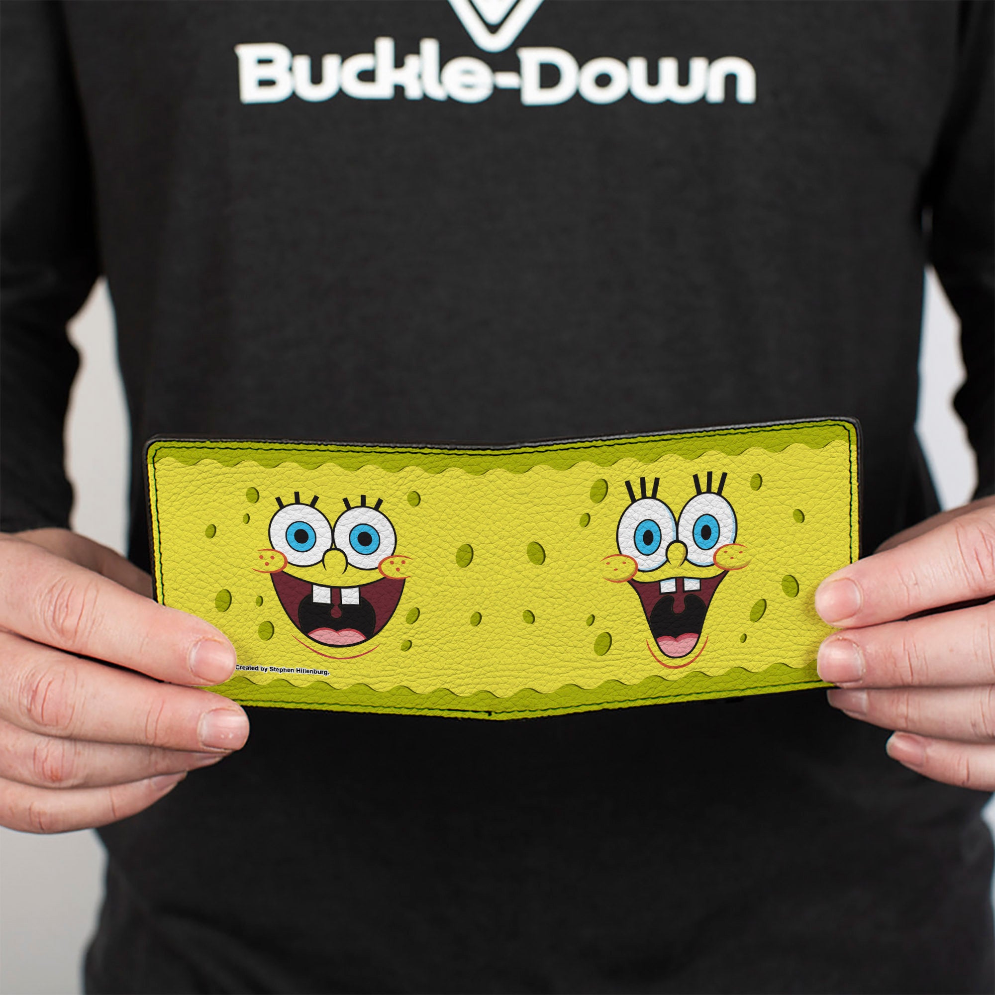 Bi-Fold Wallet - SpongeBob 2-Expressions Yellows Bi-Fold Wallets SpongeBob SquarePants
