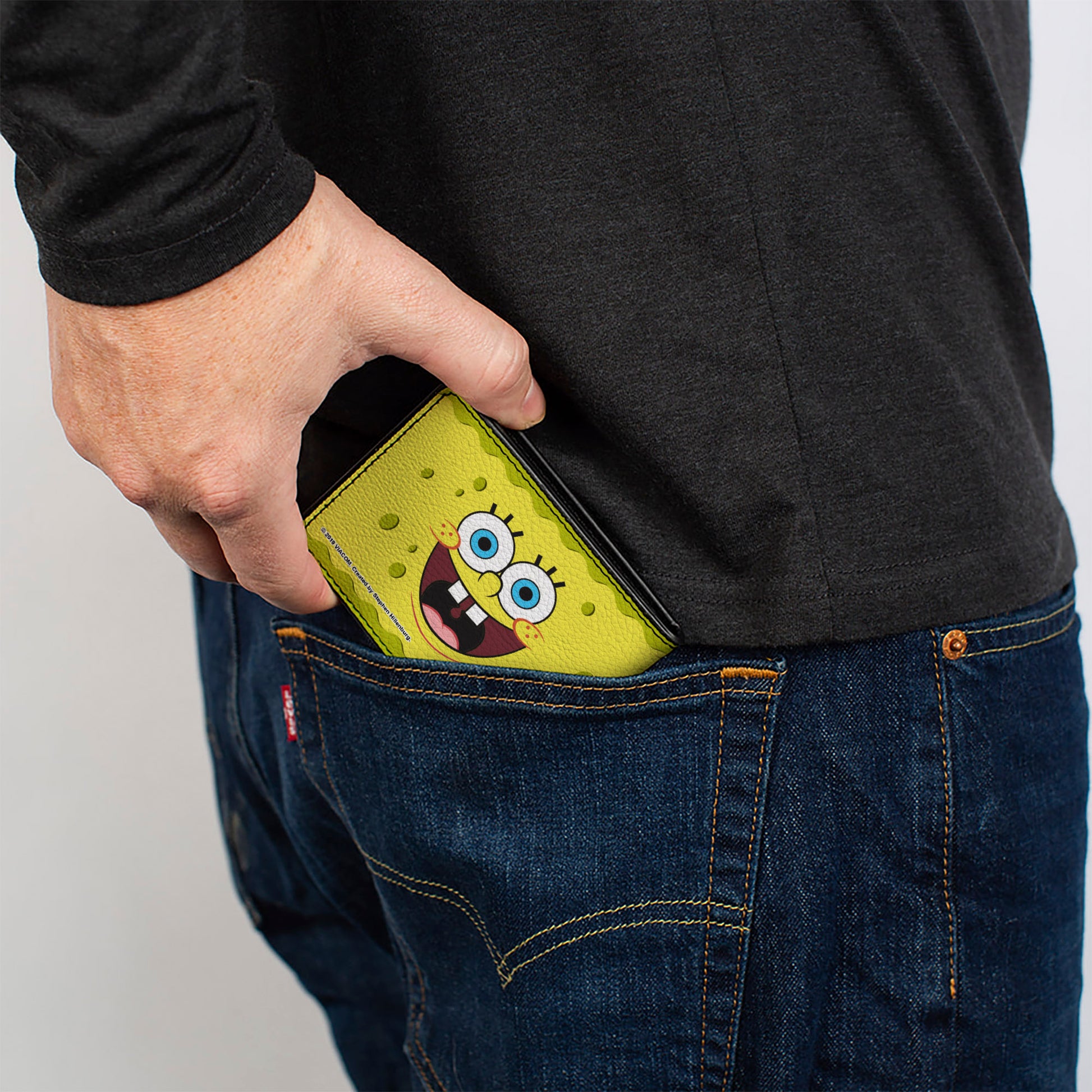 Bi-Fold Wallet - SpongeBob 2-Expressions Yellows Bi-Fold Wallets SpongeBob SquarePants