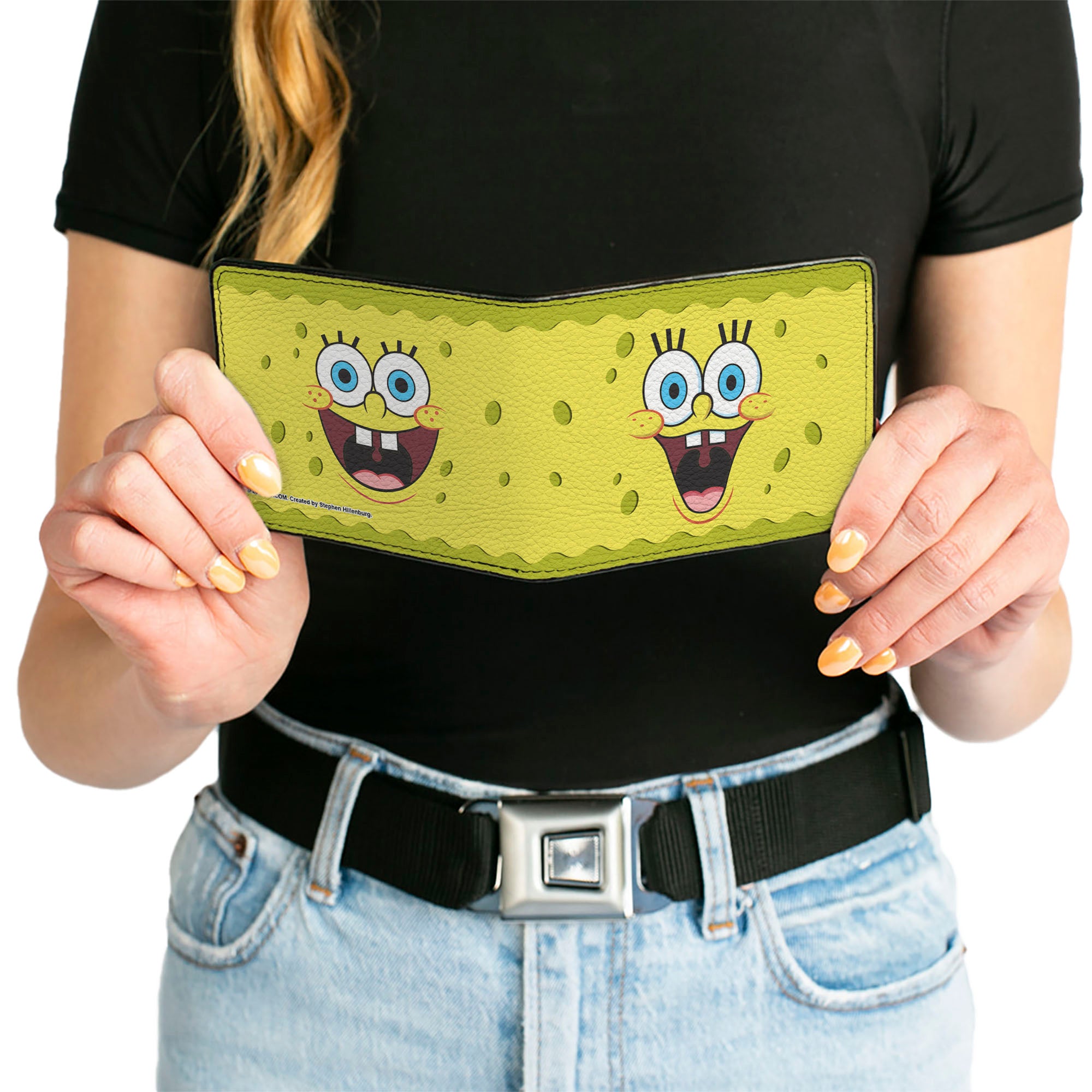 Bi-Fold Wallet - SpongeBob 2-Expressions Yellows Bi-Fold Wallets SpongeBob SquarePants