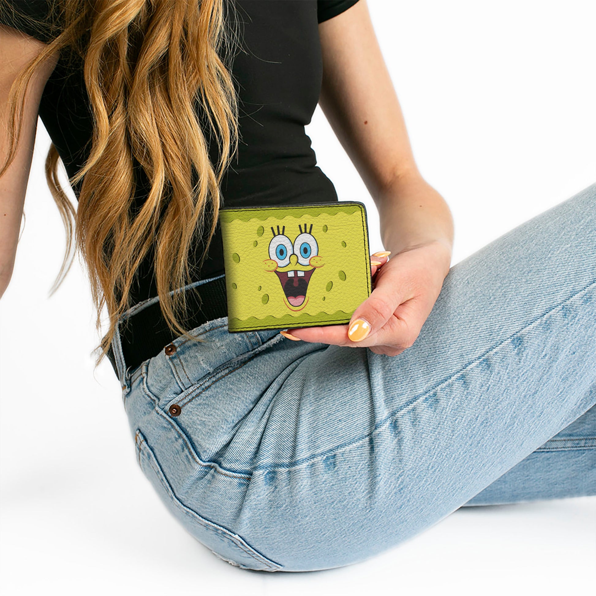Bi-Fold Wallet - SpongeBob 2-Expressions Yellows Bi-Fold Wallets SpongeBob SquarePants
