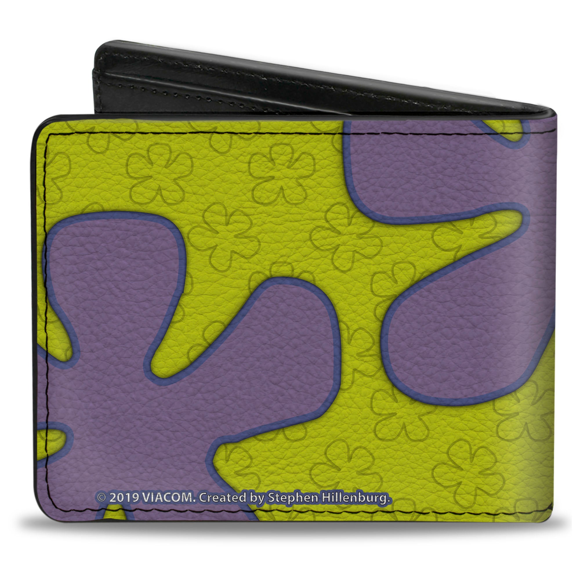 Bi-Fold Wallet - SpongeBob Flower Cloud Bounding Greens Purples Bi-Fold Wallets SpongeBob SquarePants