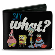 Bi-Fold Wallet - SpongeBob Squarepants and Friends SAY WHAT? Group Pose Bi-Fold Wallets Nickelodeon