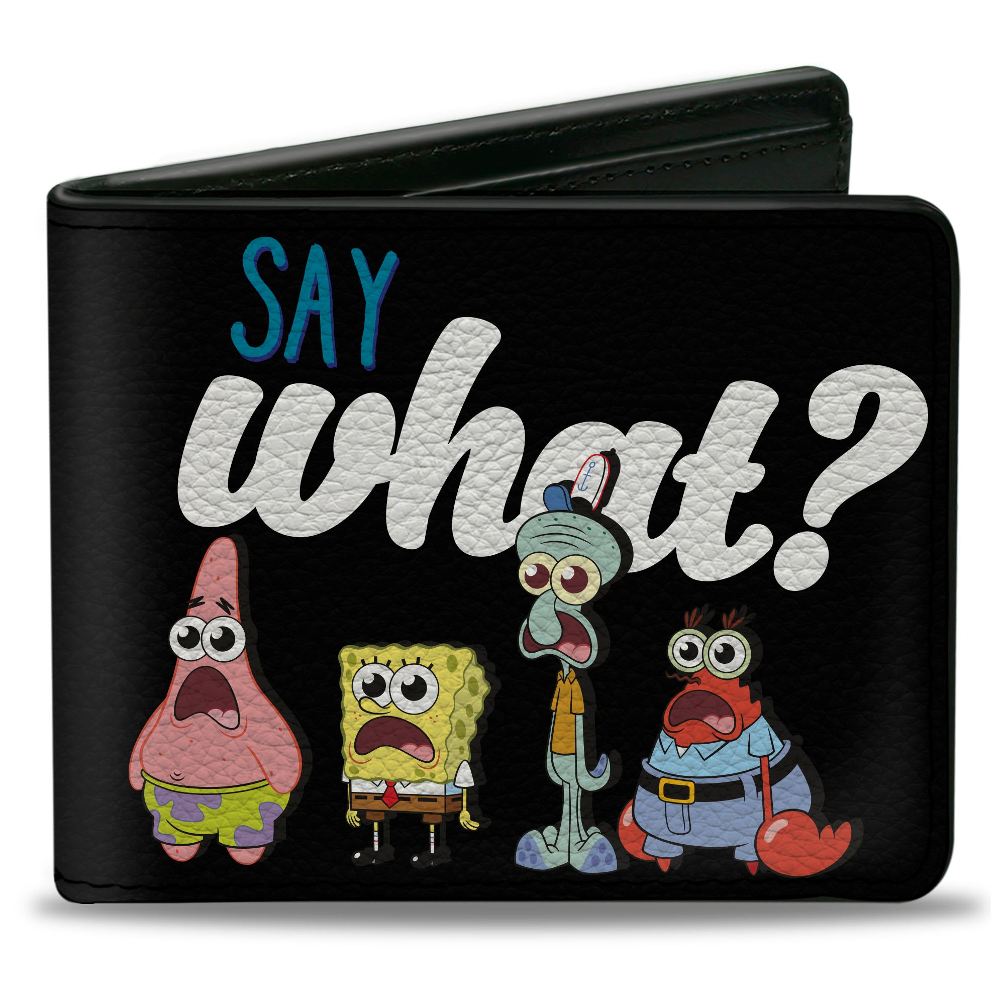 Bi-Fold Wallet - SpongeBob Squarepants and Friends SAY WHAT? Group Pose Bi-Fold Wallets Nickelodeon