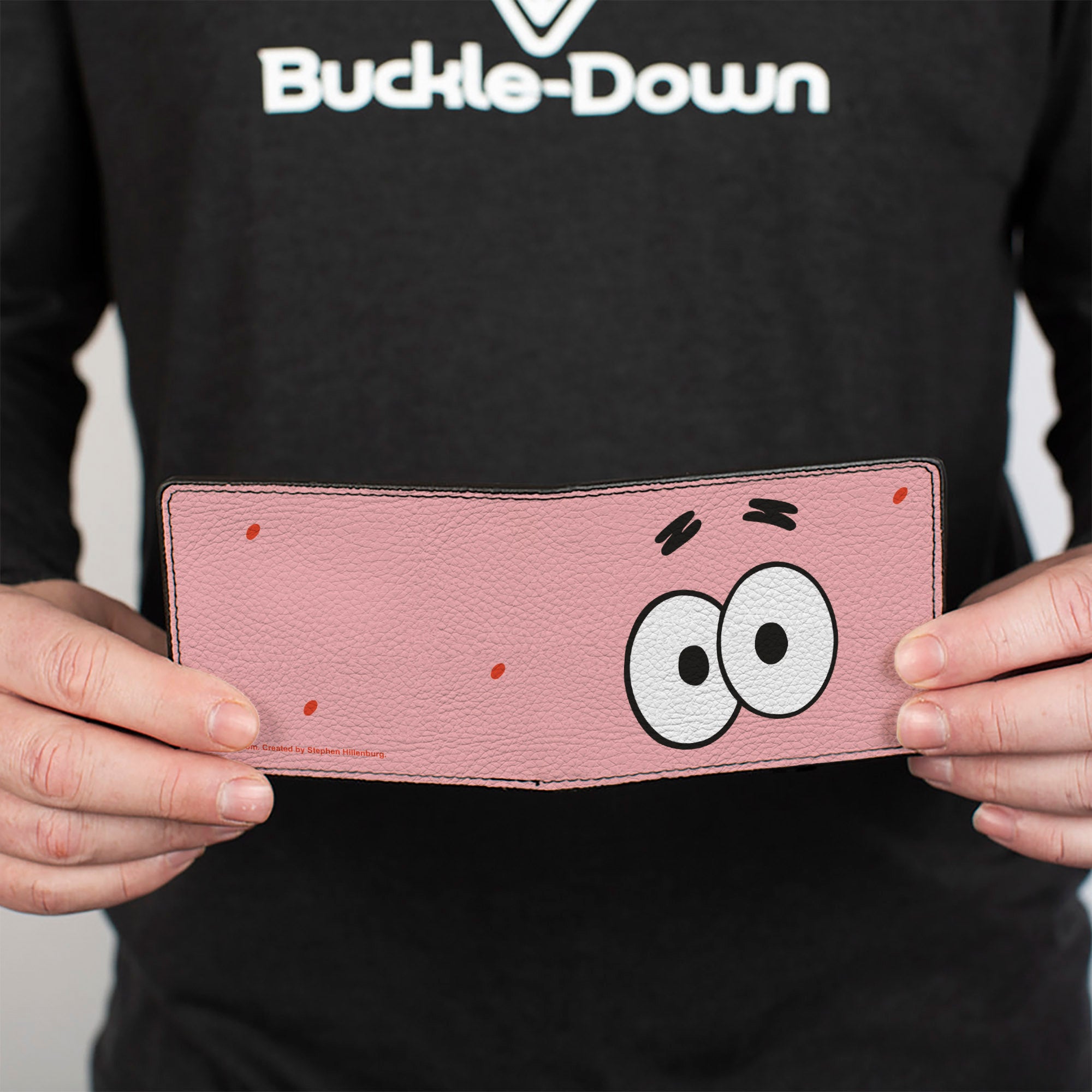Bi-Fold Wallet - SpongeBob SquarePants Patrick Starfish Eyes CLOSE-UP Pink Bi-Fold Wallets SpongeBob SquarePants