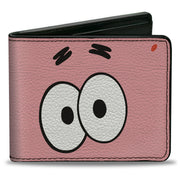 Bi-Fold Wallet - SpongeBob SquarePants Patrick Starfish Eyes CLOSE-UP Pink Bi-Fold Wallets SpongeBob SquarePants