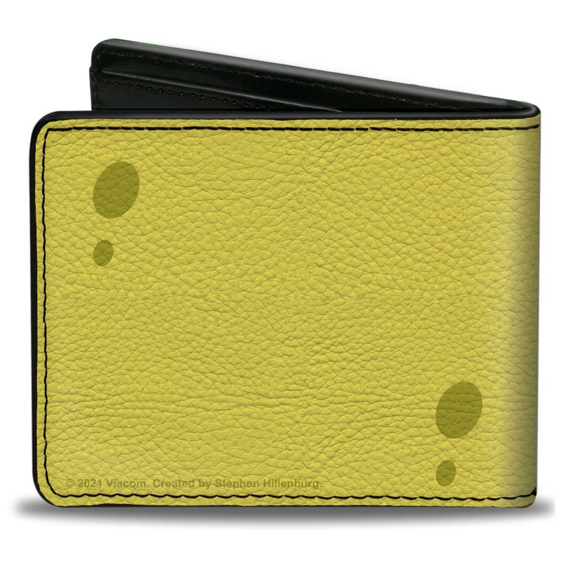 Bi-Fold Wallet - SpongeBob SquarePants Eyes CLOSE-UP Yellow Bi-Fold Wallets SpongeBob SquarePants
