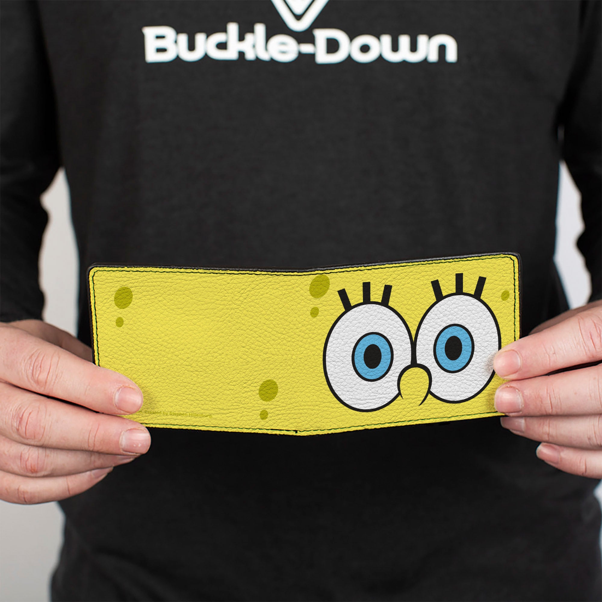 Bi-Fold Wallet - SpongeBob SquarePants Eyes CLOSE-UP Yellow Bi-Fold Wallets SpongeBob SquarePants
