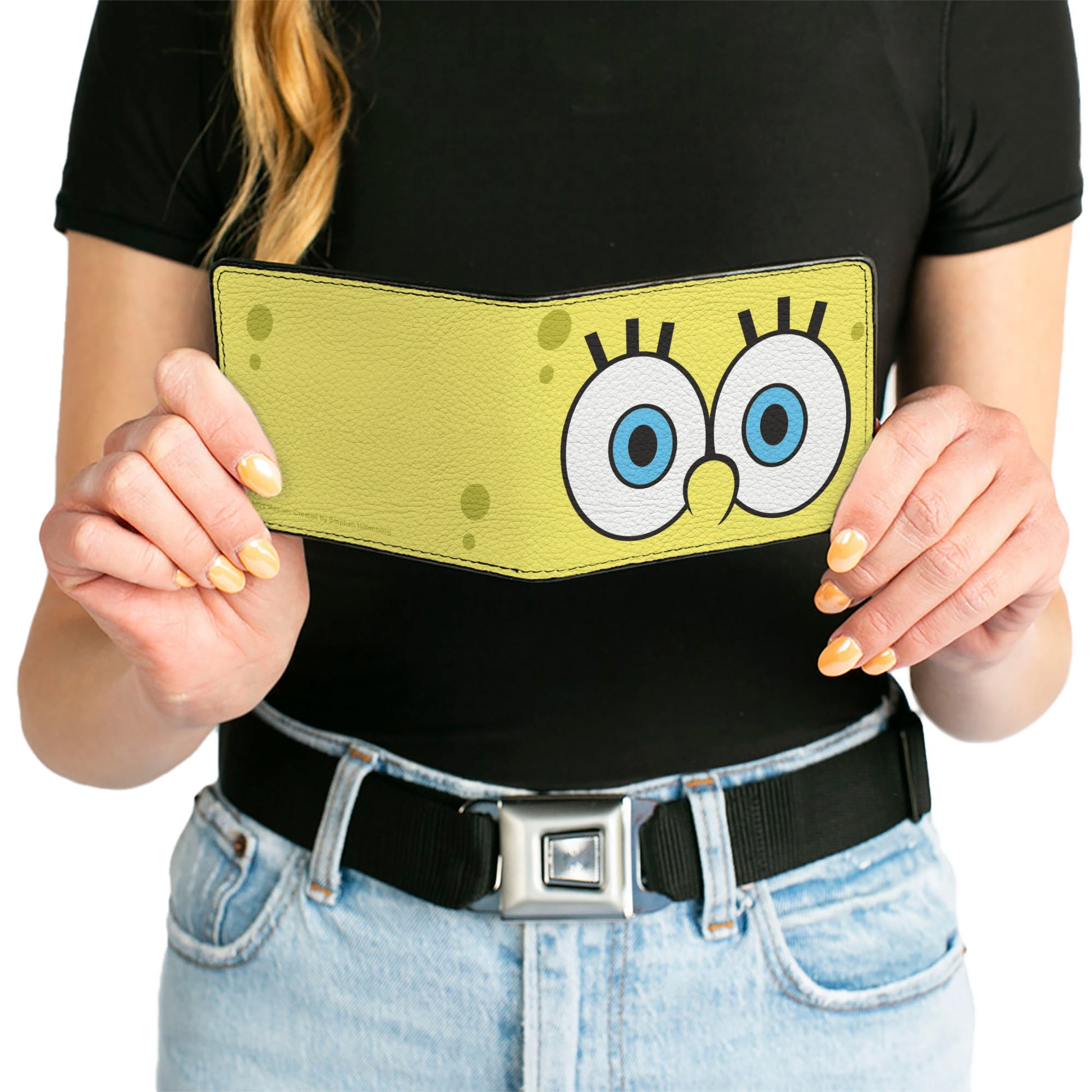 Bi-Fold Wallet - SpongeBob SquarePants Eyes CLOSE-UP Yellow Bi-Fold Wallets SpongeBob SquarePants