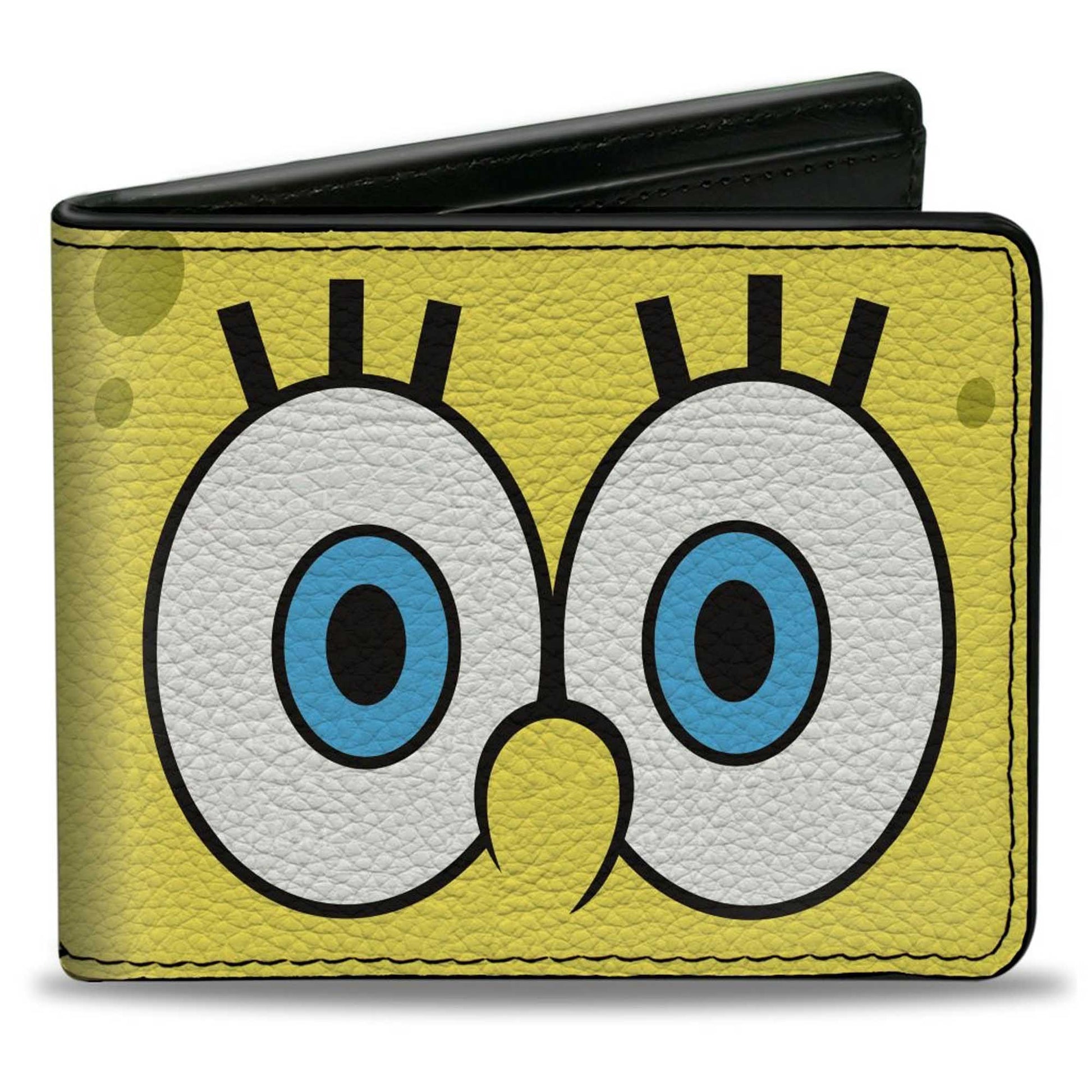 Bi-Fold Wallet - SpongeBob SquarePants Eyes CLOSE-UP Yellow Bi-Fold Wallets SpongeBob SquarePants