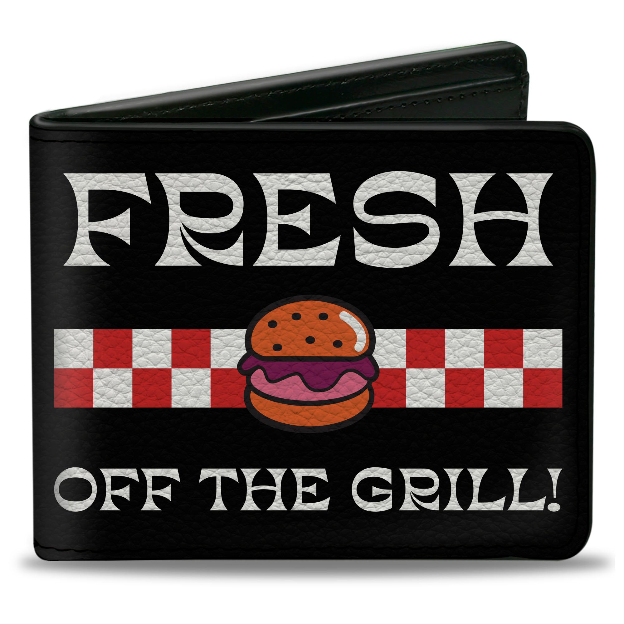 Bi-Fold Wallet - SpongeBob SquarePants The Krusty Krab FRESH OFF THE GRILL Black/White Bi-Fold Wallets SpongeBob SquarePants