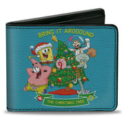 Bi-Fold Wallet - SpongeBob SquarePants THE CHRISTMAS TREE Group Pose Blue Bi-Fold Wallets SpongeBob SquarePants