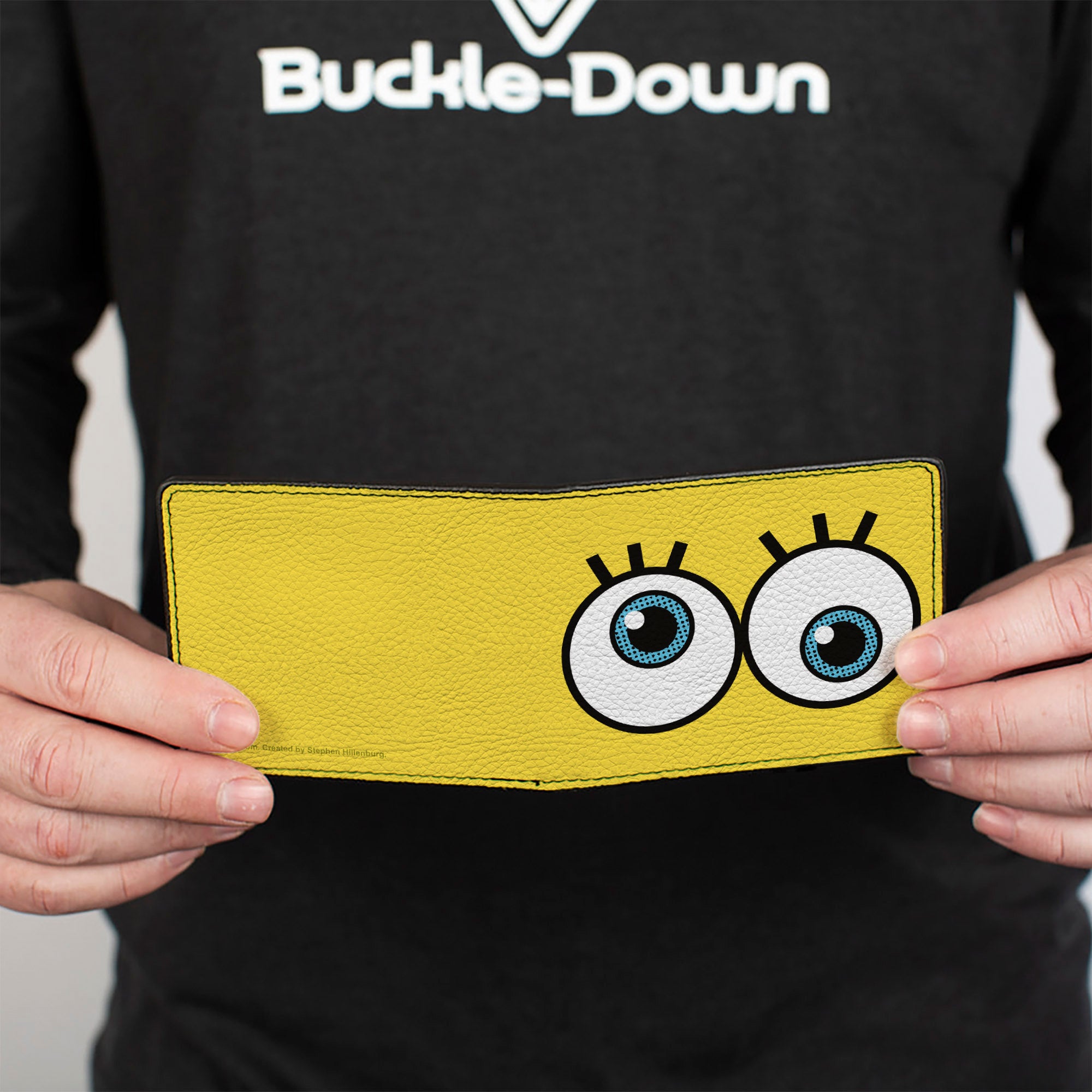 Bi-Fold Wallet - SpongeBob SquarePants Eye Balls Close-Up Yellow Bi-Fold Wallets SpongeBob SquarePants