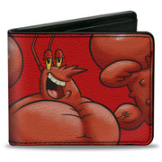Bi-Fold Wallet - SpongeBob SquarePants Larry the Lobster Flex Pose Red Bi-Fold Wallets SpongeBob SquarePants