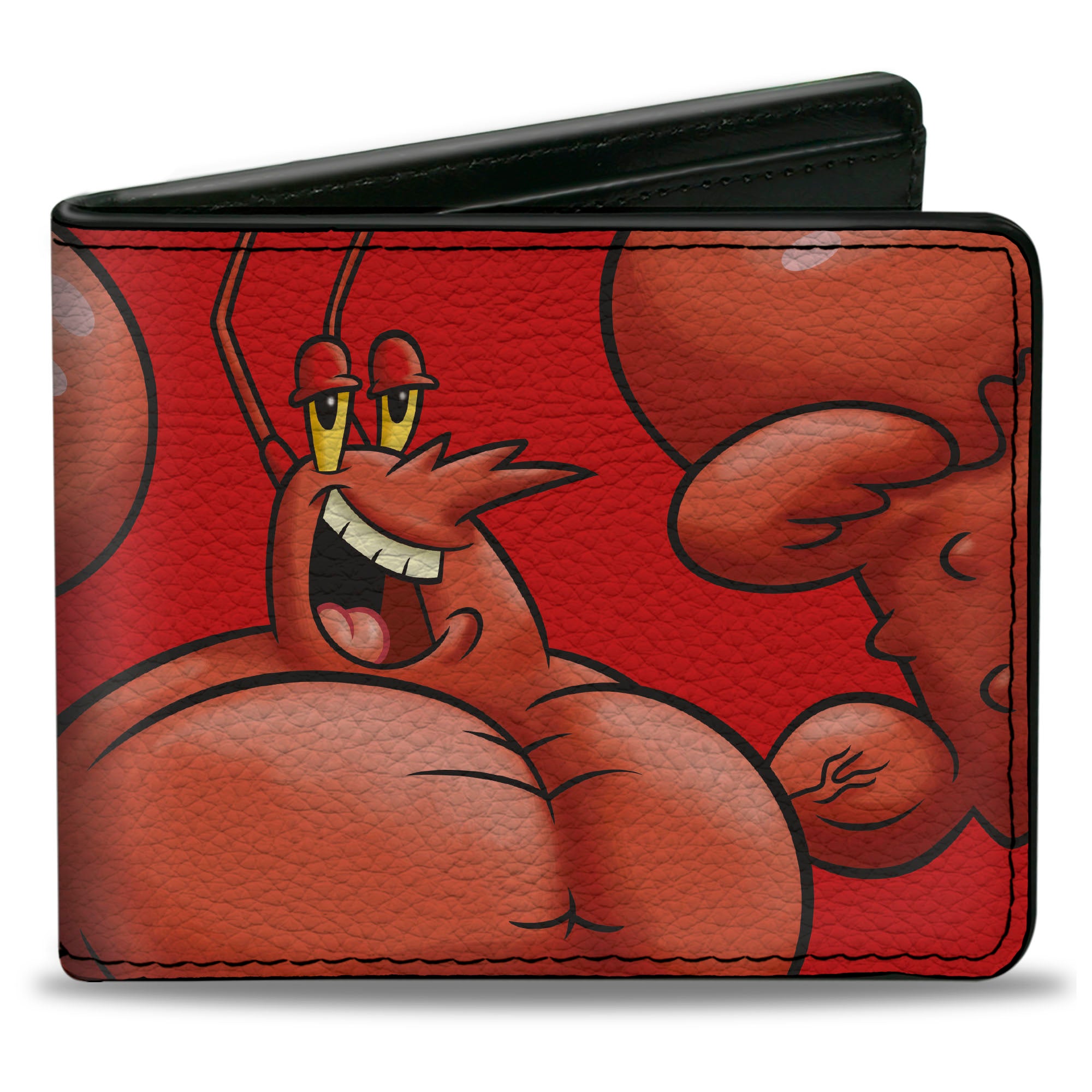 Bi-Fold Wallet - SpongeBob SquarePants Larry the Lobster Flex Pose Red Bi-Fold Wallets SpongeBob SquarePants