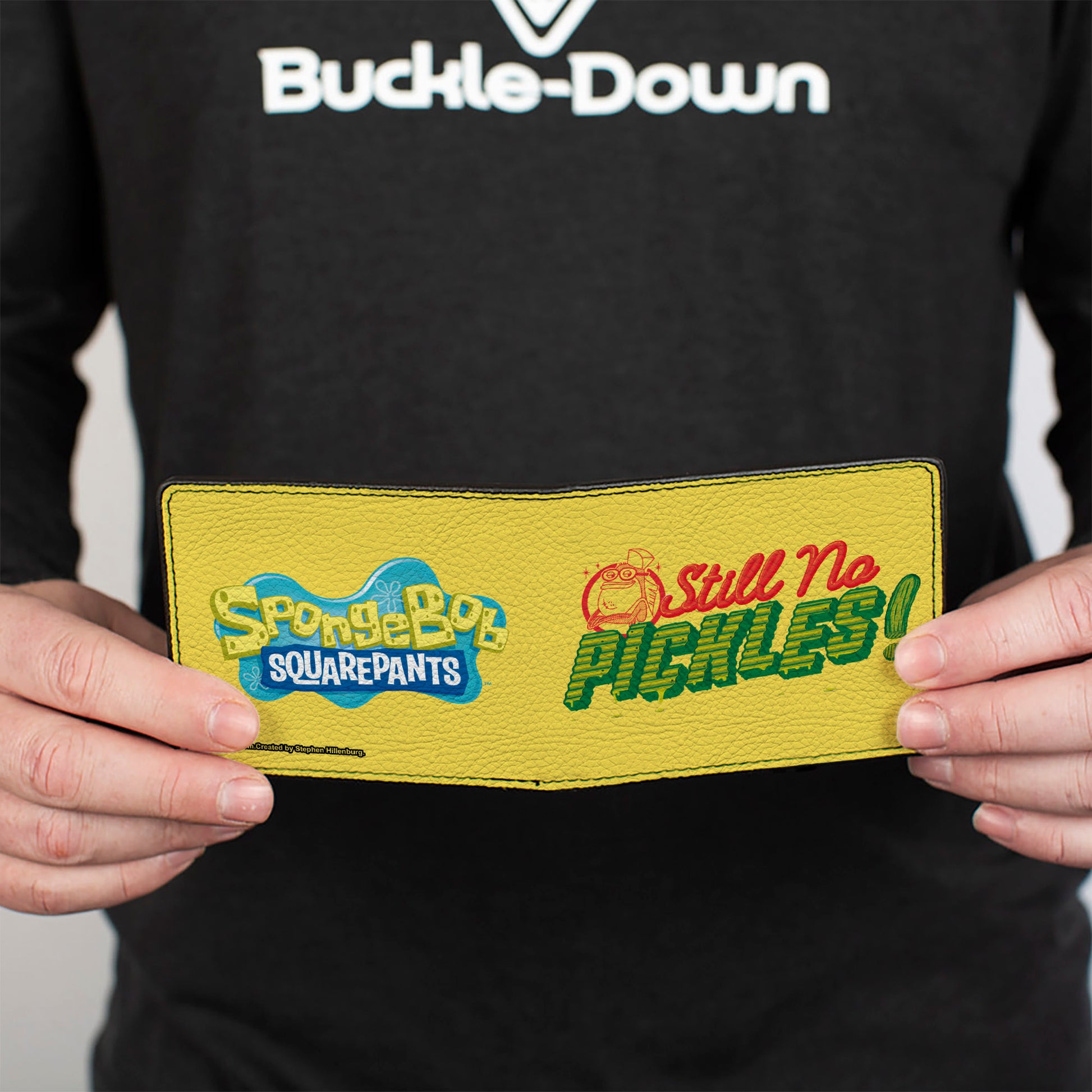 Bi-Fold Wallet - SPONGEBOB SQUAREPANTS STILL NO PICKLES and Title Logo Yellow/Multi Color Bi-Fold Wallets SpongeBob SquarePants