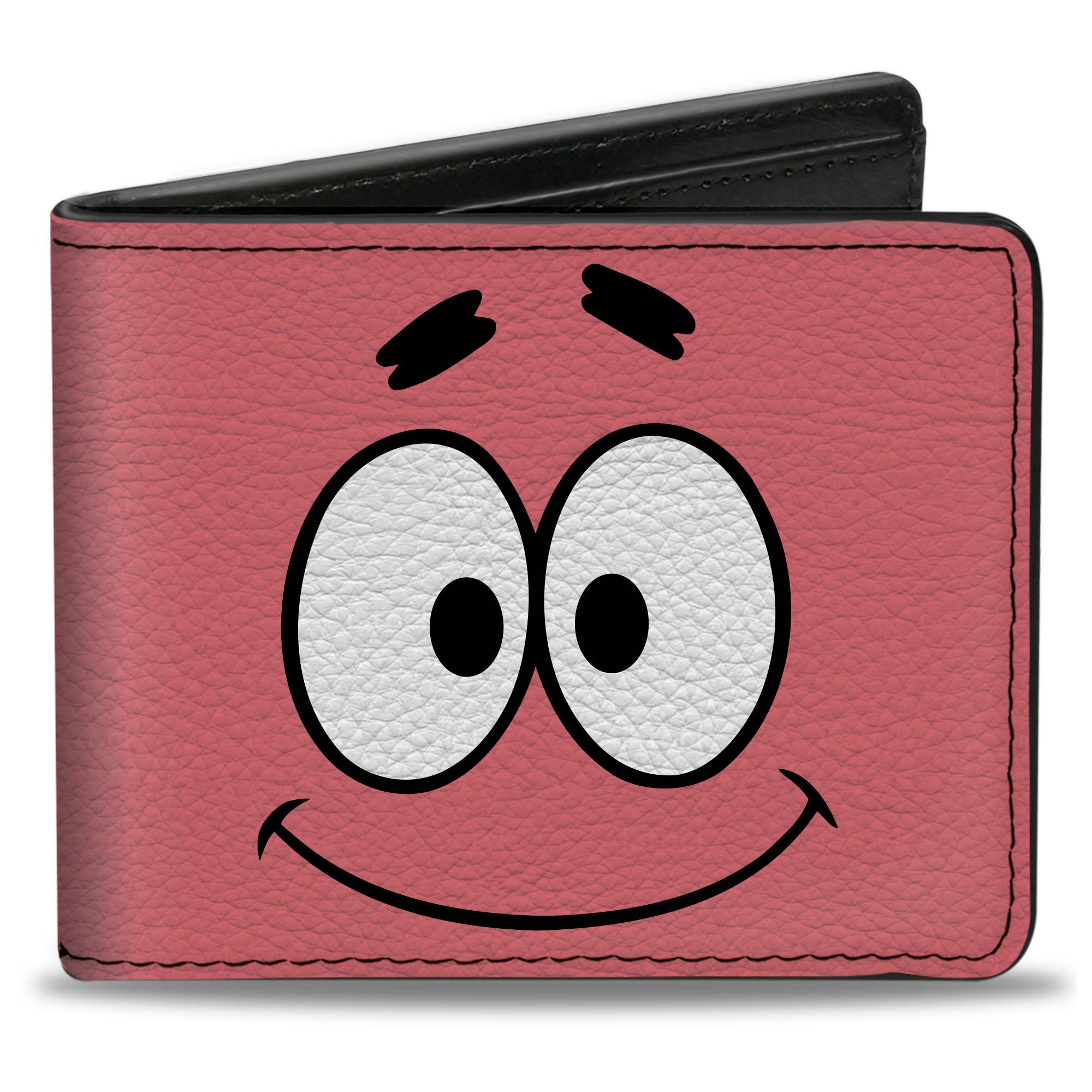 Bi-Fold Wallet - SpongeBob SquarePants Patrick Star TARTAR SAUCE Face Close-Up Pink Bi-Fold Wallets SpongeBob SquarePants
