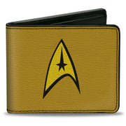 Bi-Fold Wallet - Classic STAR TREK Starfleet Command Insignia Logo Gold/Yellow Bi-Fold Wallets Star Trek