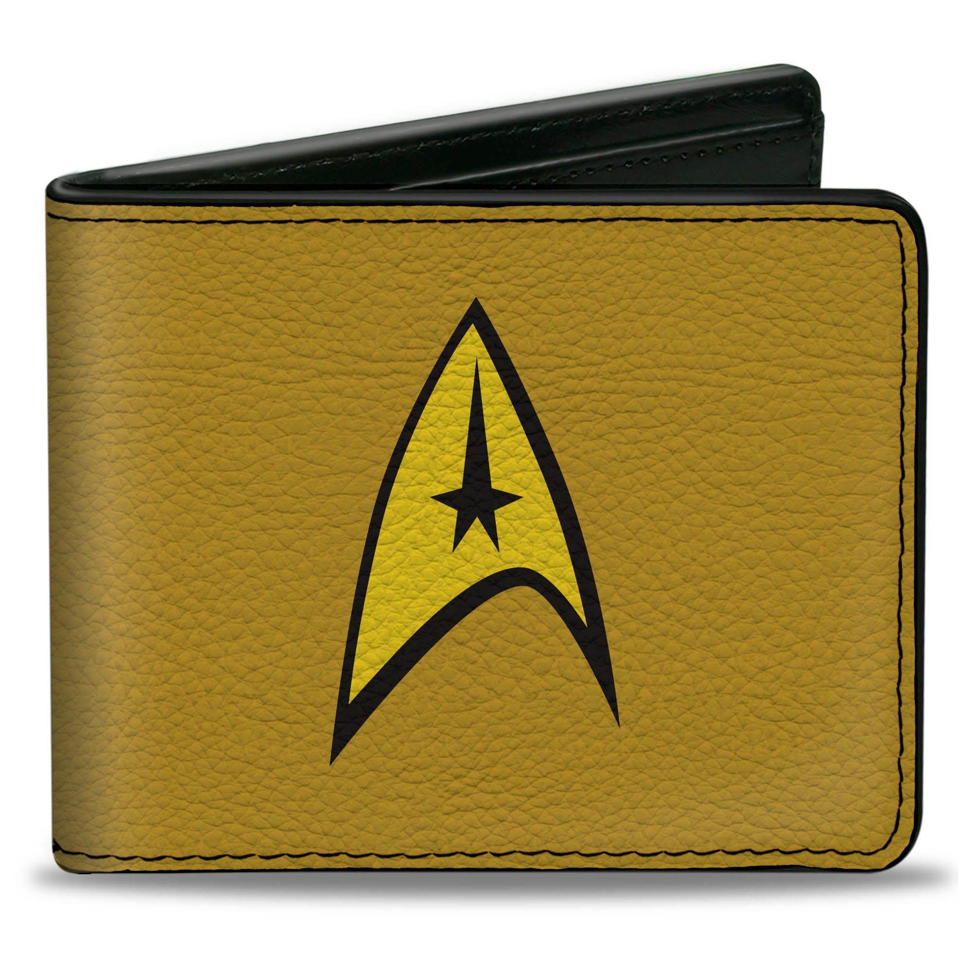 Bi-Fold Wallet - Classic STAR TREK Starfleet Command Insignia Logo Gold/Yellow Bi-Fold Wallets Star Trek
