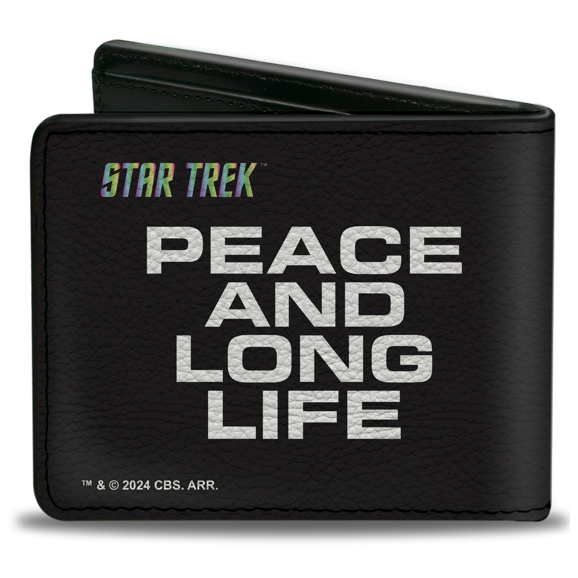 Bi-Fold Wallet - Star Trek Peace and Long Life Starfleet Ships Black Bi-Fold Wallets Star Trek