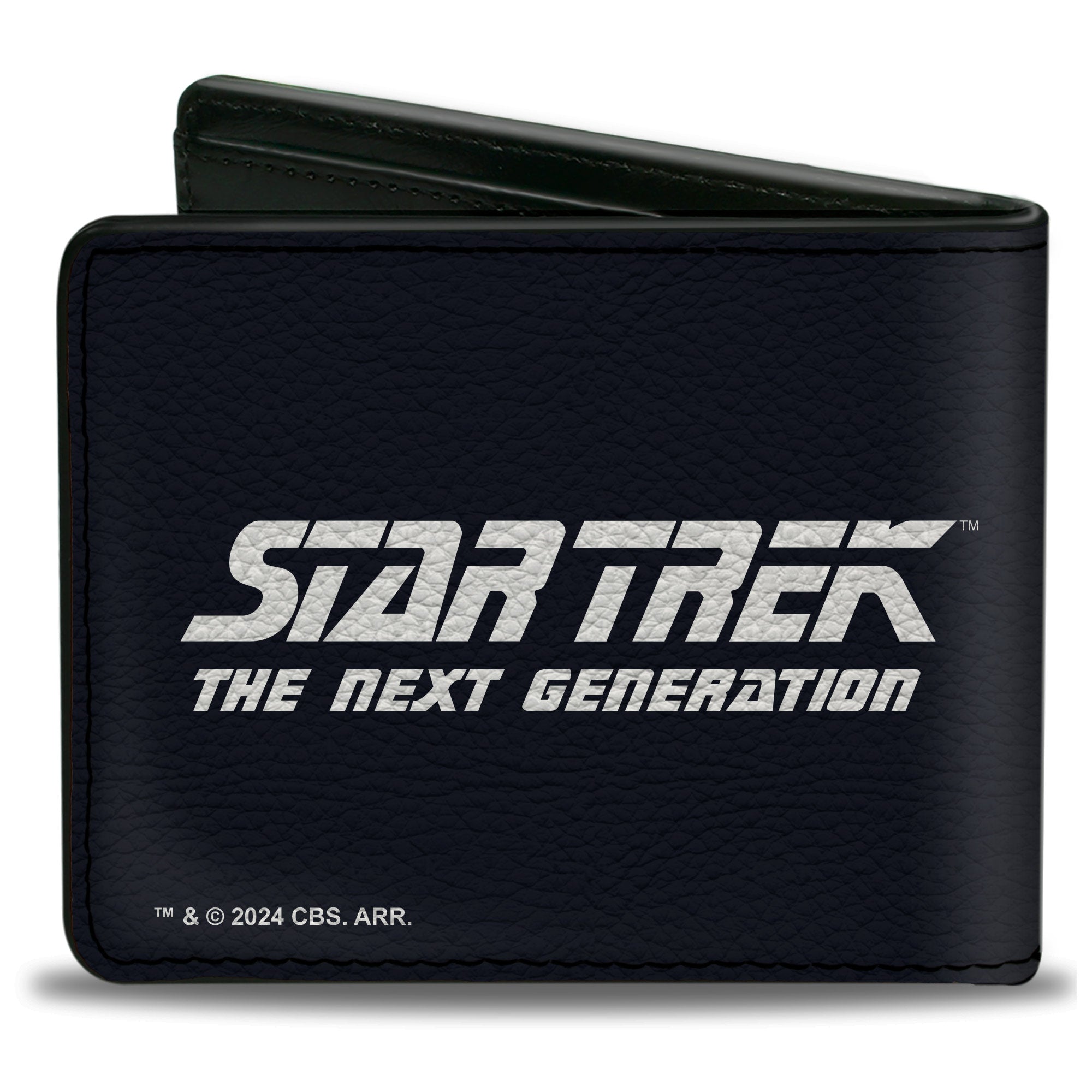 Bi-Fold Wallet - STAR TREK THE NEXT GENERATION Starship Enterprise Voyages Icon Black Bi-Fold Wallets Star Trek