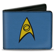 Bi-Fold Wallet - Classic STAR TREK Starfleet Sciences Insignia Logo Blue/Yellow Bi-Fold Wallets Star Trek