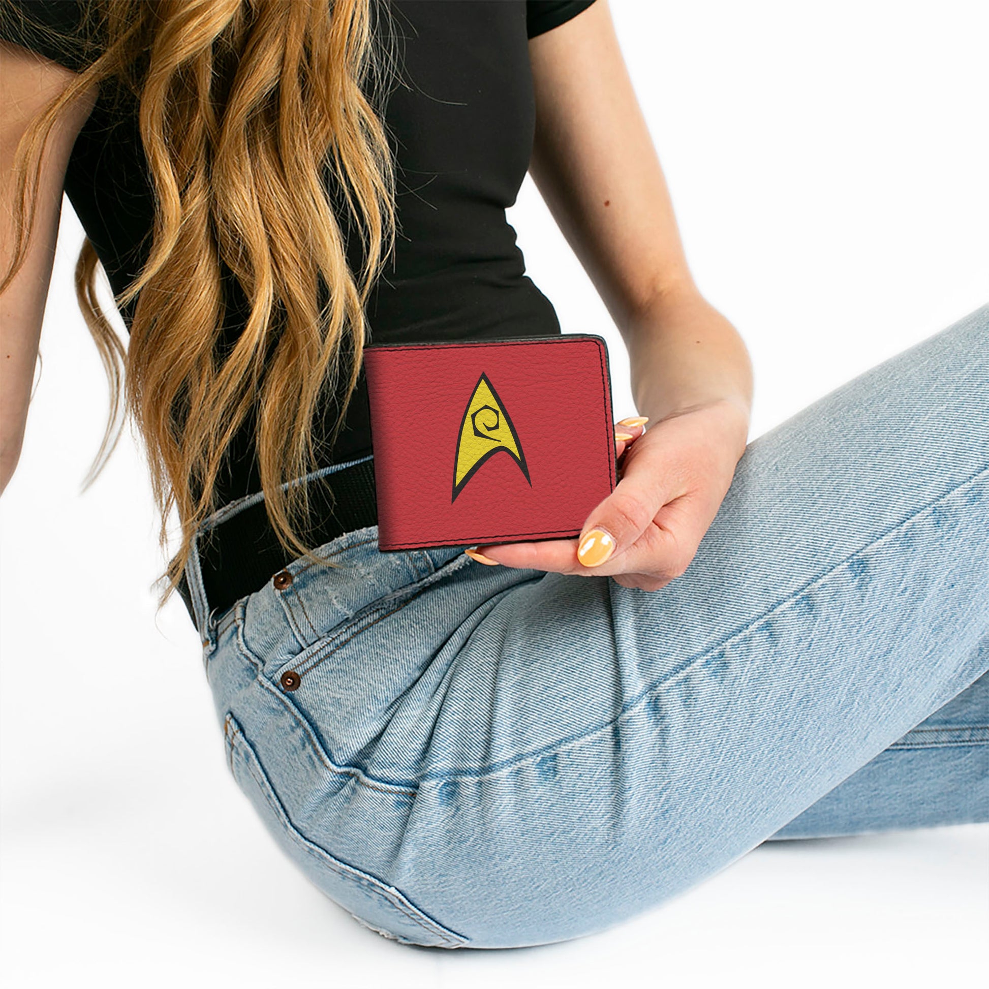 Bi-Fold Wallet - Classic STAR TREK Starfleet Operations Insignia Logo Red/Yellow Bi-Fold Wallets Star Trek