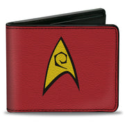 Bi-Fold Wallet - Classic STAR TREK Starfleet Operations Insignia Logo Red/Yellow Bi-Fold Wallets Star Trek