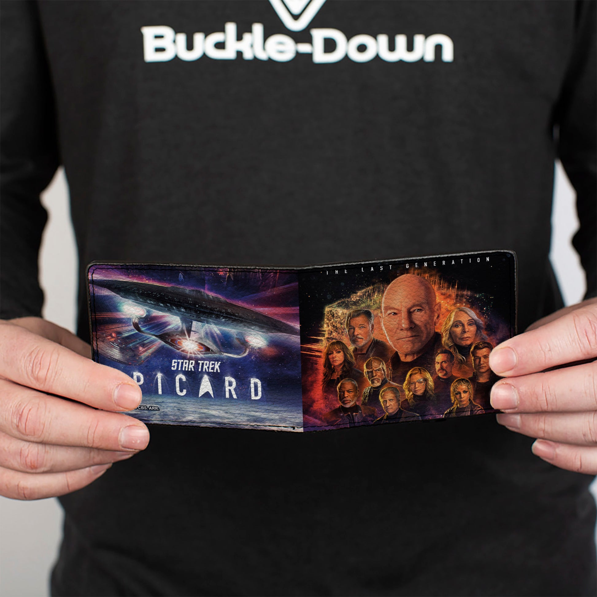 Bi-Fold Wallet - STAR TREK PICARD Group Pose and Title Logo Multi Color Bi-Fold Wallets Star Trek