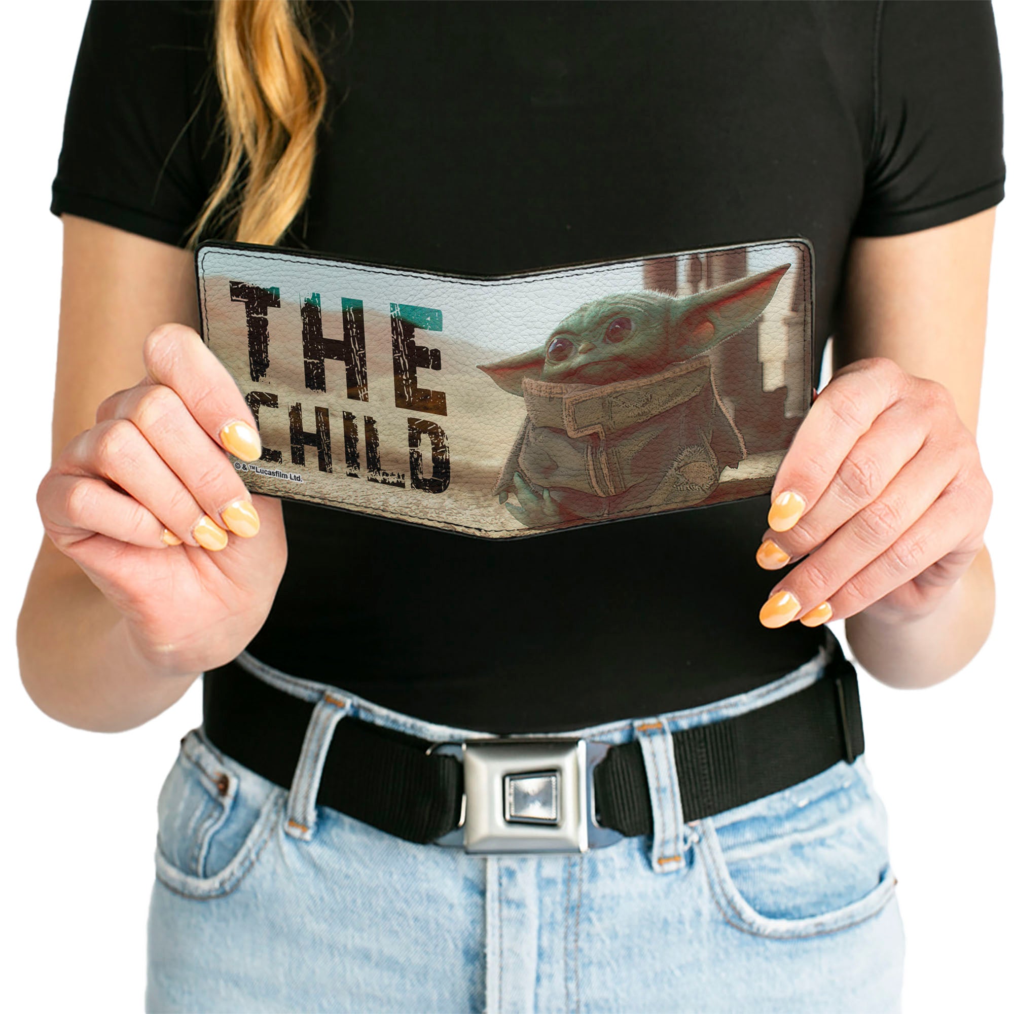 Bi-Fold Wallet - Star Wars THE CHILD Full Body Pose Vivid