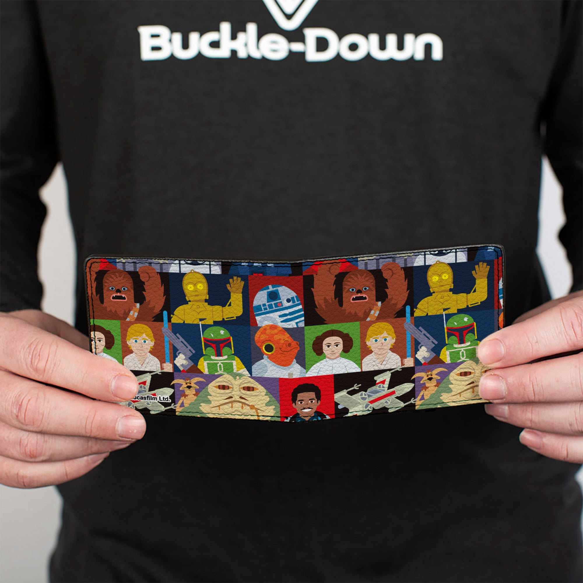 Bi-Fold Wallet - Star Wars Classic Characters Pose Blocks