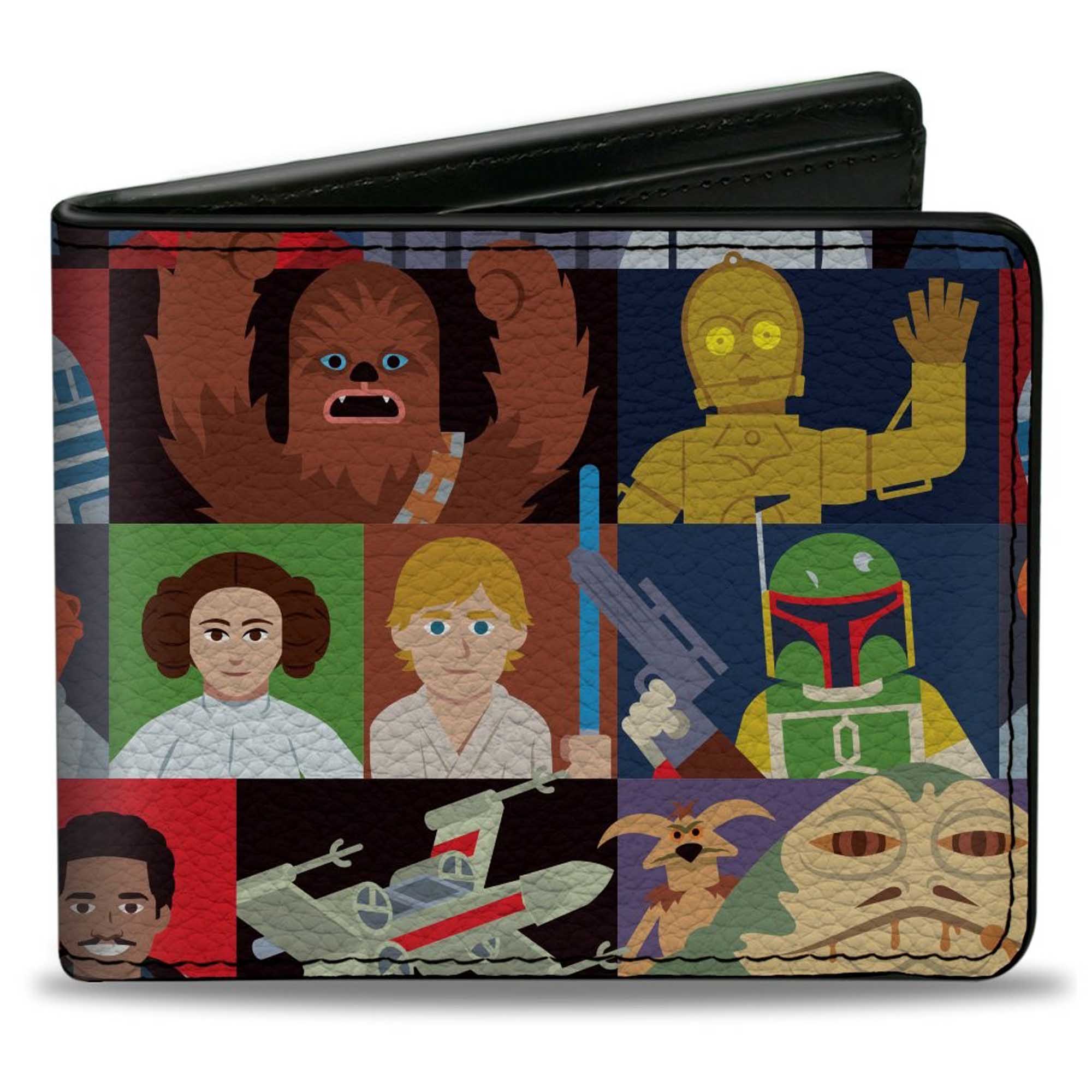 Bi-Fold Wallet - Star Wars Classic Characters Pose Blocks