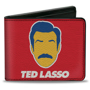 Bi-Fold Wallet - Ted Lasso Icon and Text Red White Blue Yellow Bi-Fold Wallets Ted Lasso