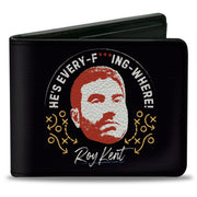 Bi-Fold Wallet - Ted Lasso ROY KENT Quote and Face Black Multi Color Bi-Fold Wallets Ted Lasso
