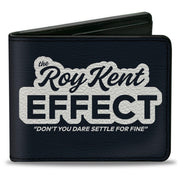 Bi-Fold Wallet - Ted Lasso THE ROY KENT EFFECT Quote + Title Logo Black White Bi-Fold Wallets Ted Lasso