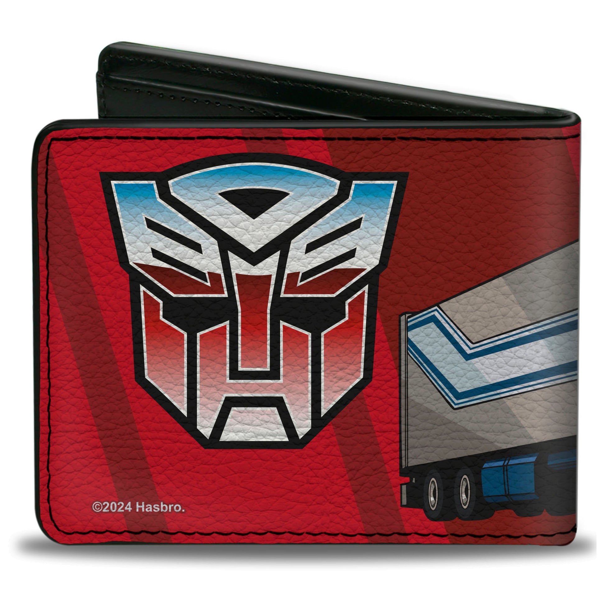 Bi-Fold Wallet - Transformers Optimus Prime Semi Truck and Autobot Shield Reds Bi-Fold Wallets Transformers