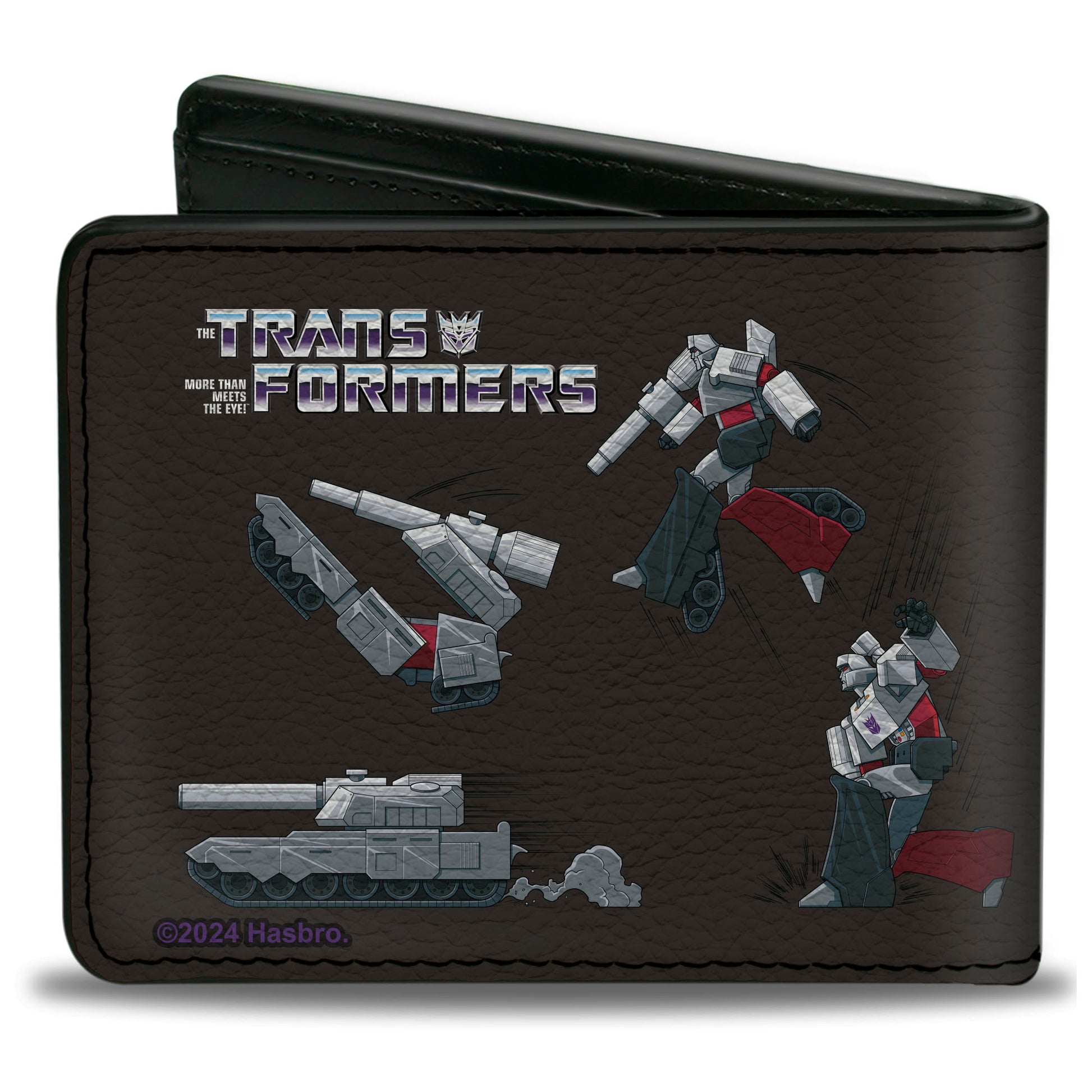 Bi-Fold Wallet - TRANSFORMERS Optimus Prime and Megatron Conversion Scenes Black Bi-Fold Wallets Transformers