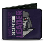 Bi-Fold Wallet - Transformers MEGATRON DECEPTICON MASTER OF DESTRUCTION and Tank Purples Bi-Fold Wallets Transformers