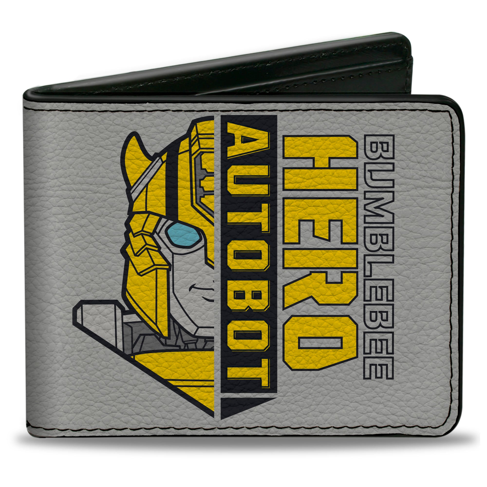Bi-Fold Wallet - Transformers BUMBLEBEE ON A MISSION and Sports Car Gray Bi-Fold Wallets Transformers