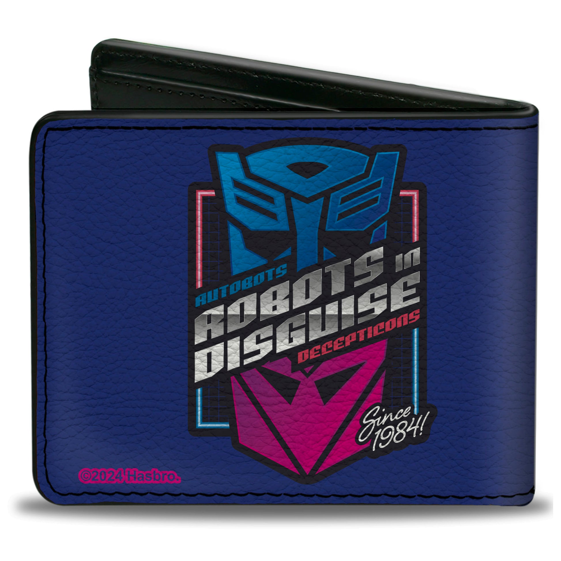 Bi-Fold Wallet - Transformers Autobots and Decepticons ROBOTS IN DISGUISE Pose and Logo Blues Bi-Fold Wallets Transformers
