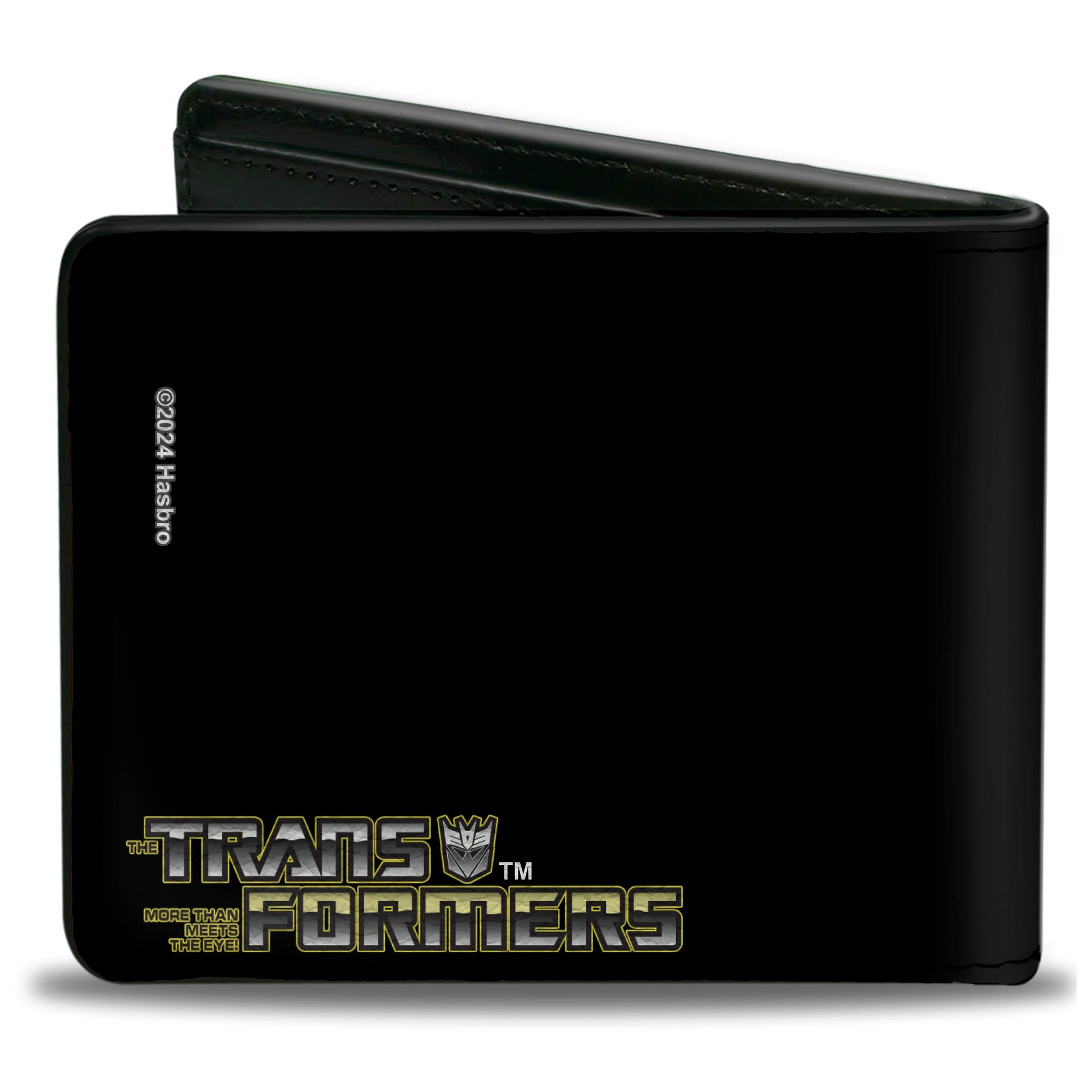 Bi-Fold Wallet - Transformers GRIMLOCK Tyrannosaurus Rex Halftone Pose and Logo Black Bi-Fold Wallets Transformers