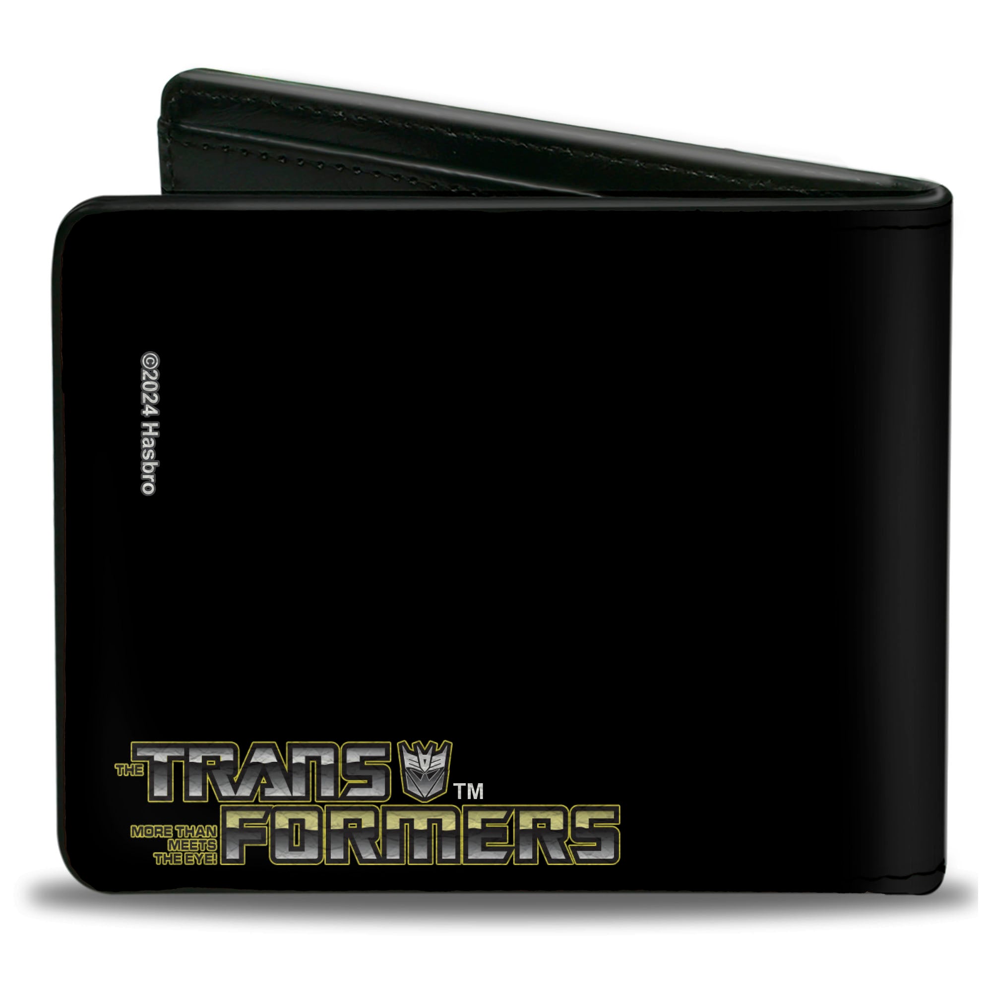 Bi-Fold Wallet - Transformers GRIMLOCK Tyrannosaurus Rex Halftone Pose and Logo Black Bi-Fold Wallets Transformers