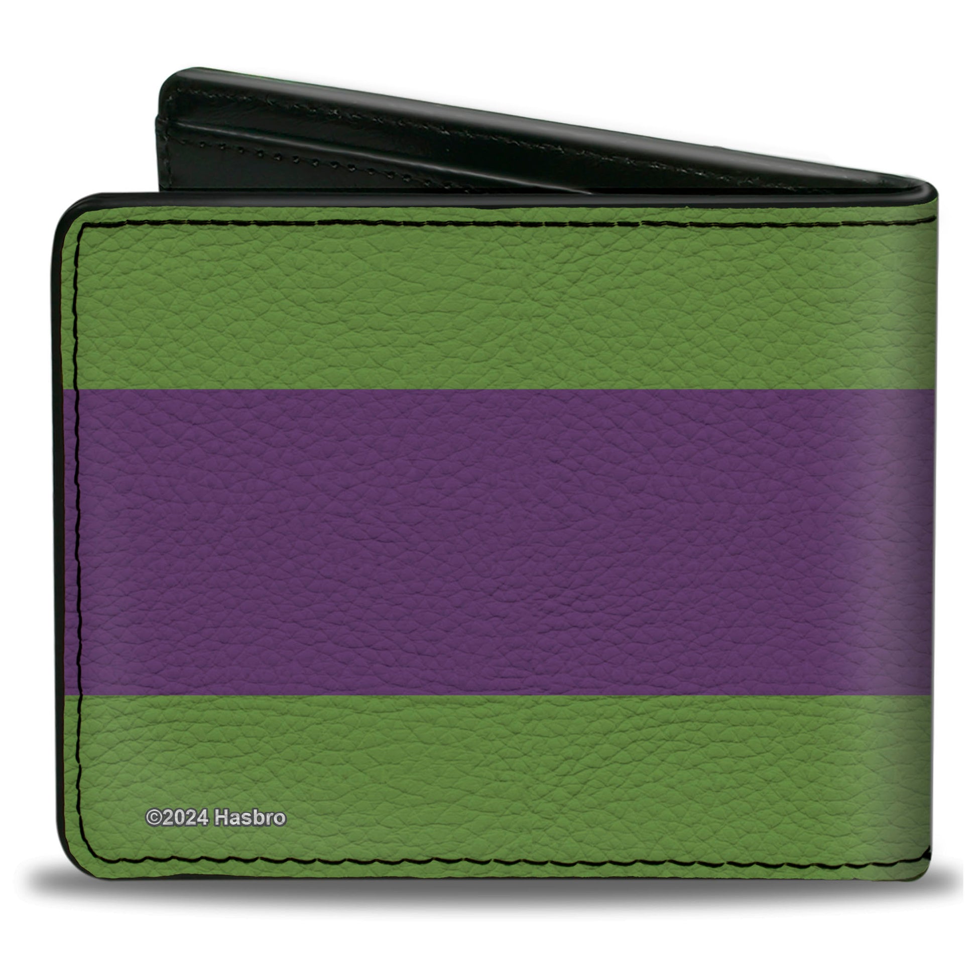 Bi-Fold Wallet - Transformers Decepticon Shield and Stripe Green/Purple/White Bi-Fold Wallets Transformers