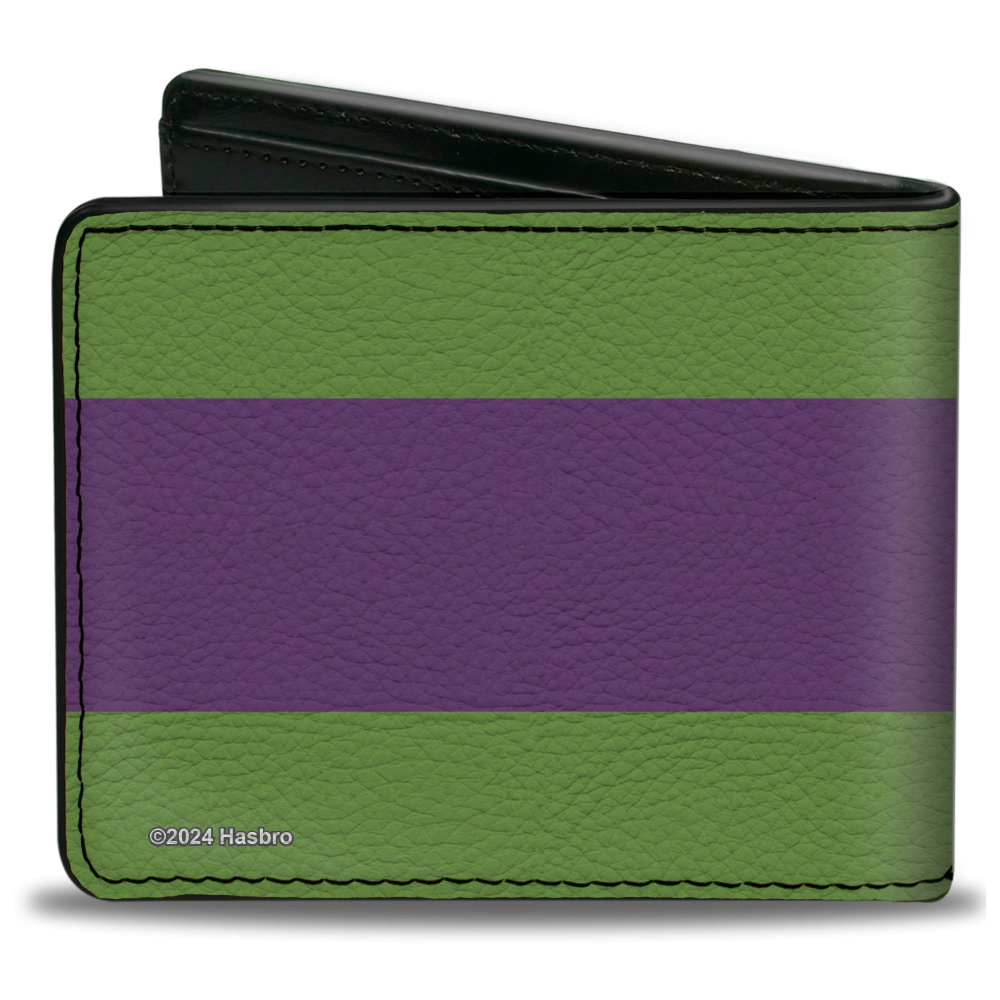 Bi-Fold Wallet - Transformers Decepticon Shield and Stripe Green/Purple/White Bi-Fold Wallets Transformers