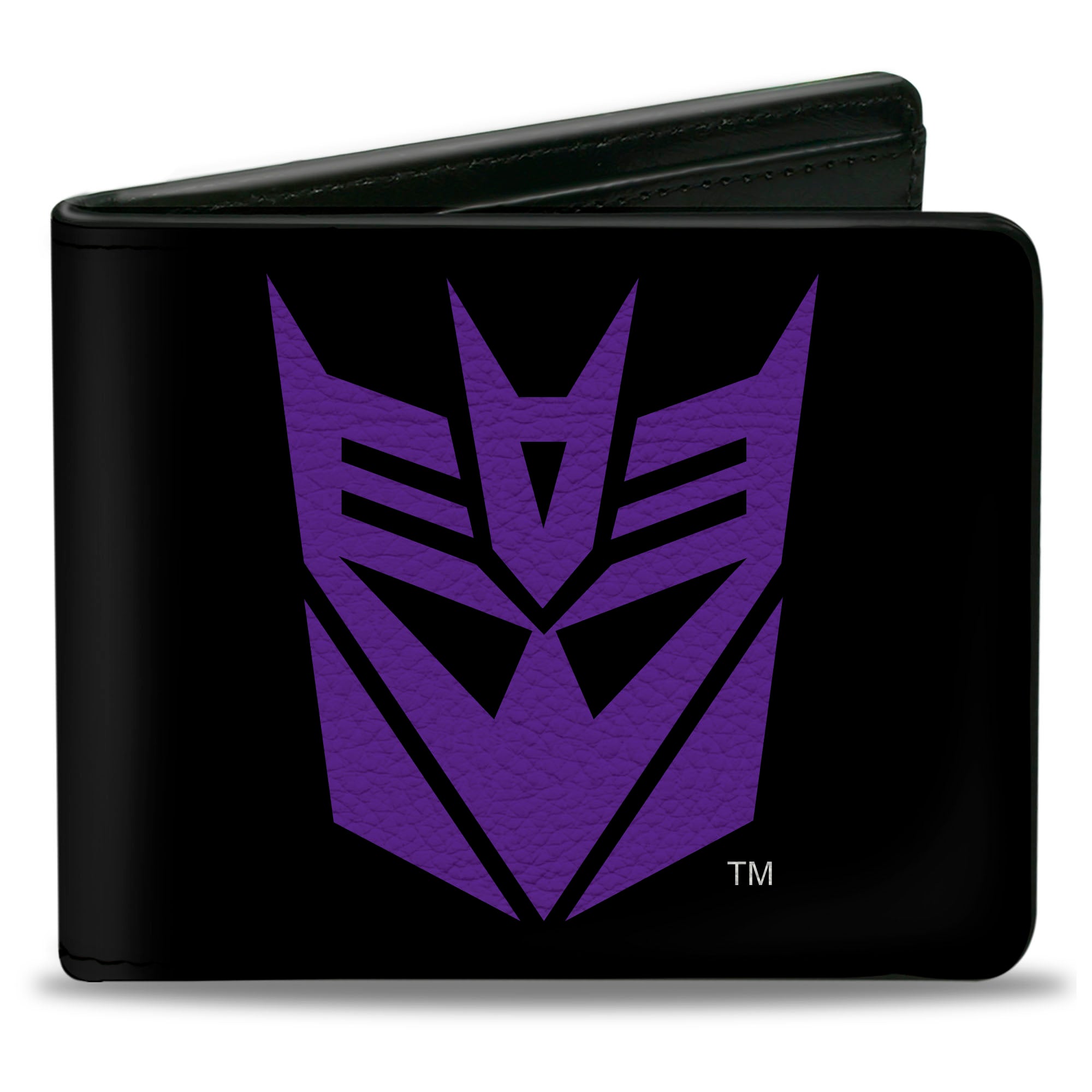 Bi-Fold Wallet - Transformers Decepticon Shield Black/Purple Bi-Fold Wallets Transformers