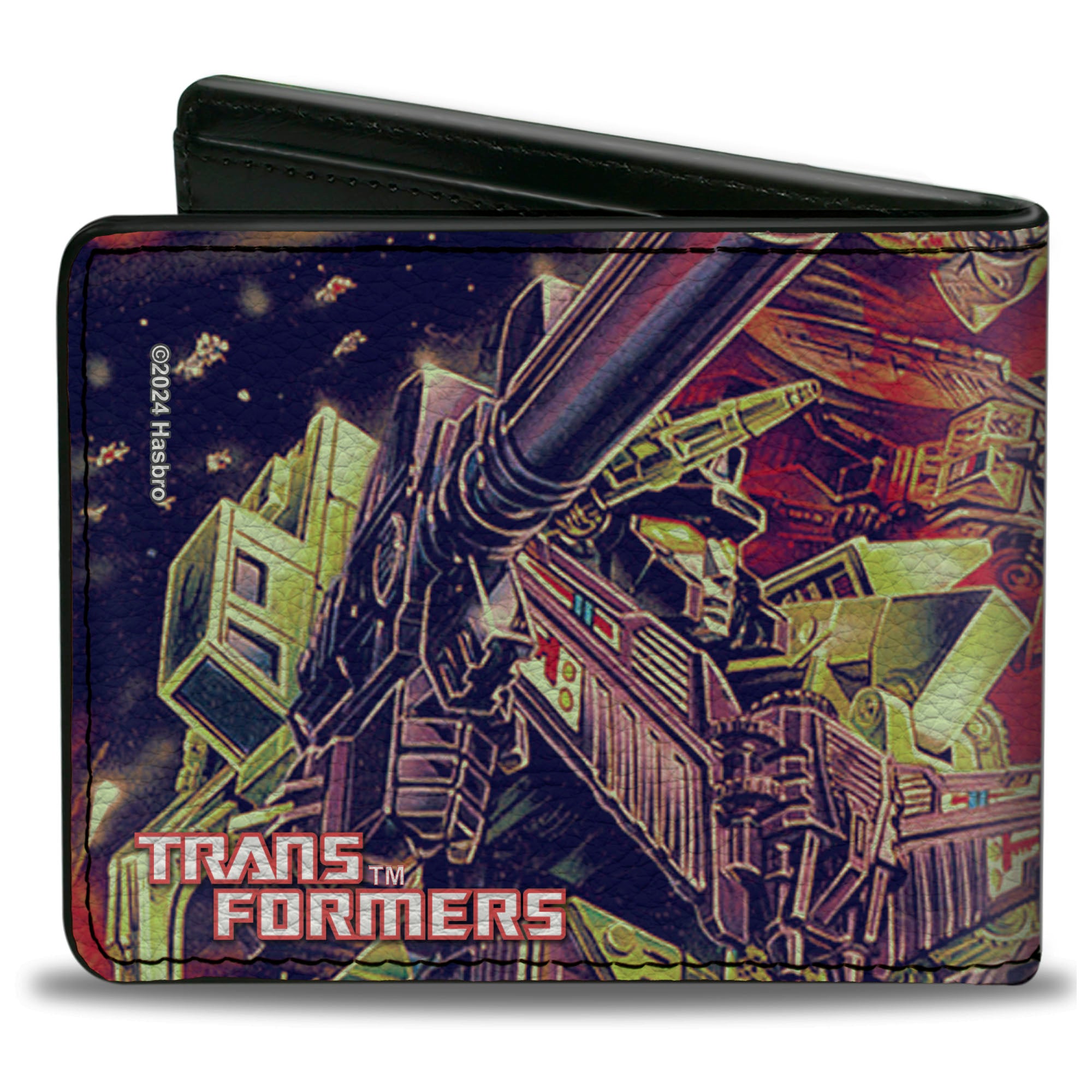 Bi-Fold Wallet - TRANSFORMERS Devastator/Dinobots 1985 Box Art Battle Scene Bi-Fold Wallets Transformers