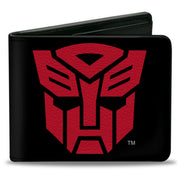 Bi-Fold Wallet - Transformers Autobot Shield Black/Red Bi-Fold Wallets Transformers