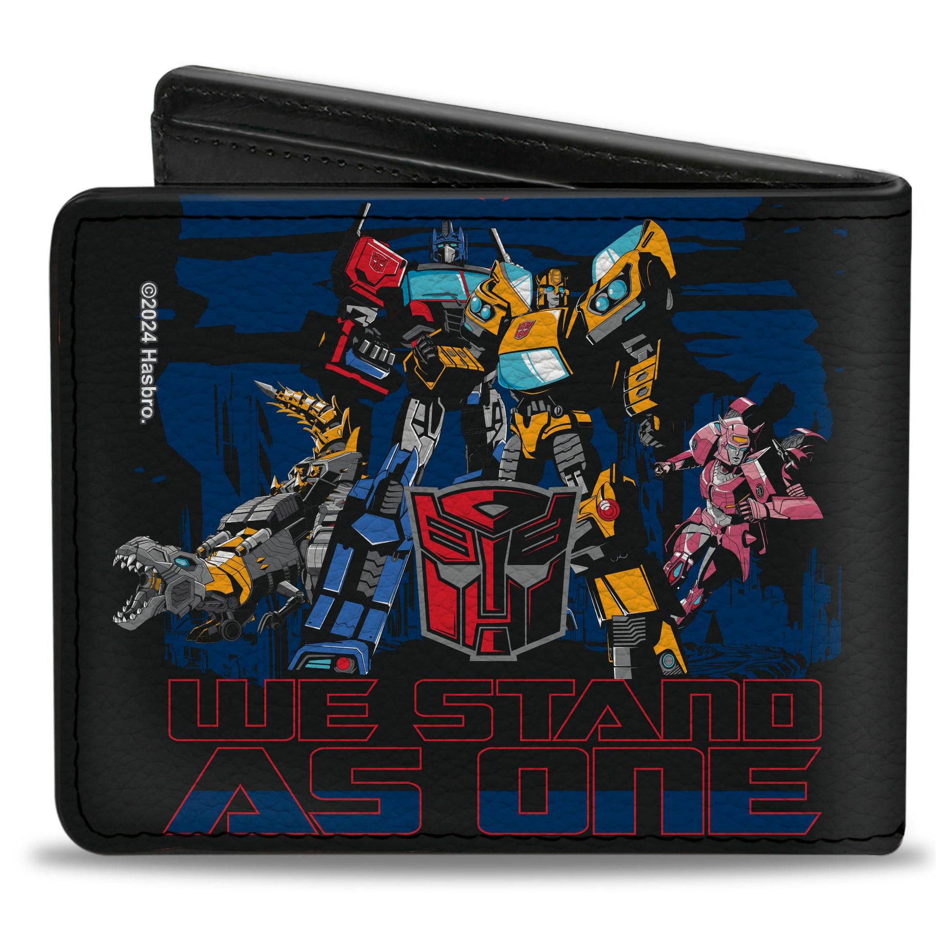 Bi-Fold Wallet - Transformers Autobots WE STAND AS ONE Group Pose Black/Blue/Red Bi-Fold Wallets Transformers