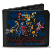 Bi-Fold Wallet - Transformers Autobots WE STAND AS ONE Group Pose Black/Blue/Red Bi-Fold Wallets Transformers