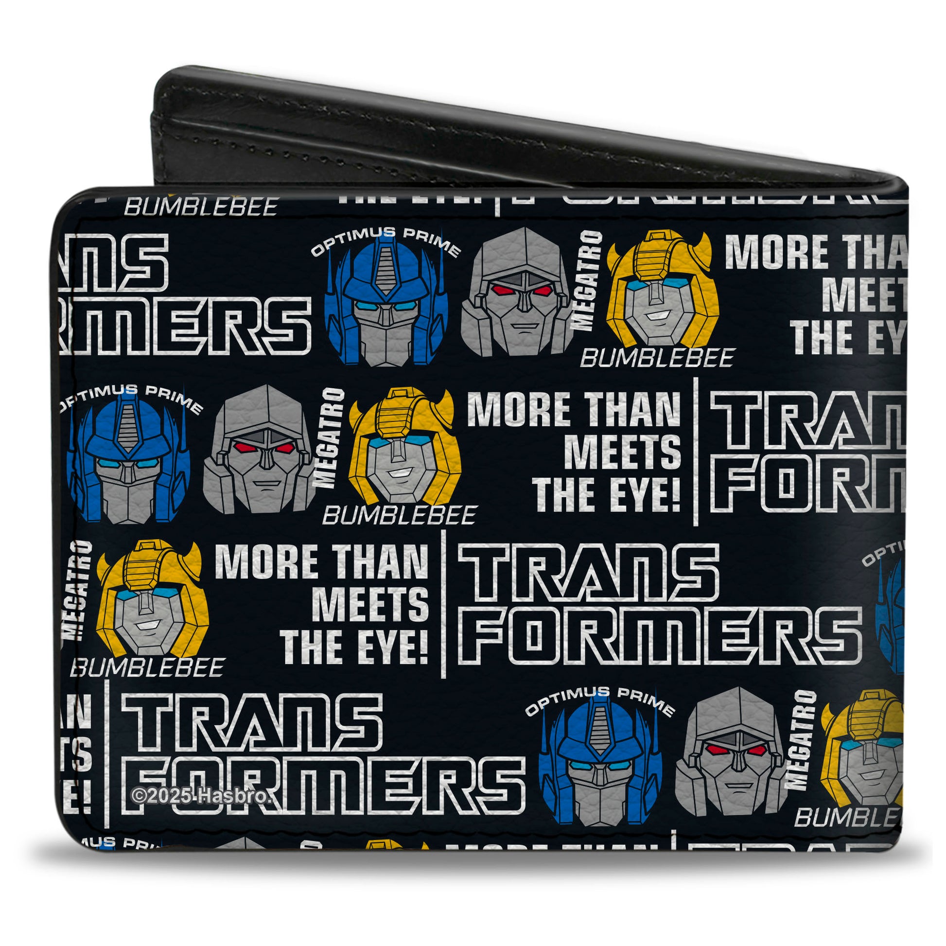 Bi-Fold Wallet - TRANSFORMERS MORE THAN MEETS THE EYE Character Trio Black/White Bi-Fold Wallets Transformers