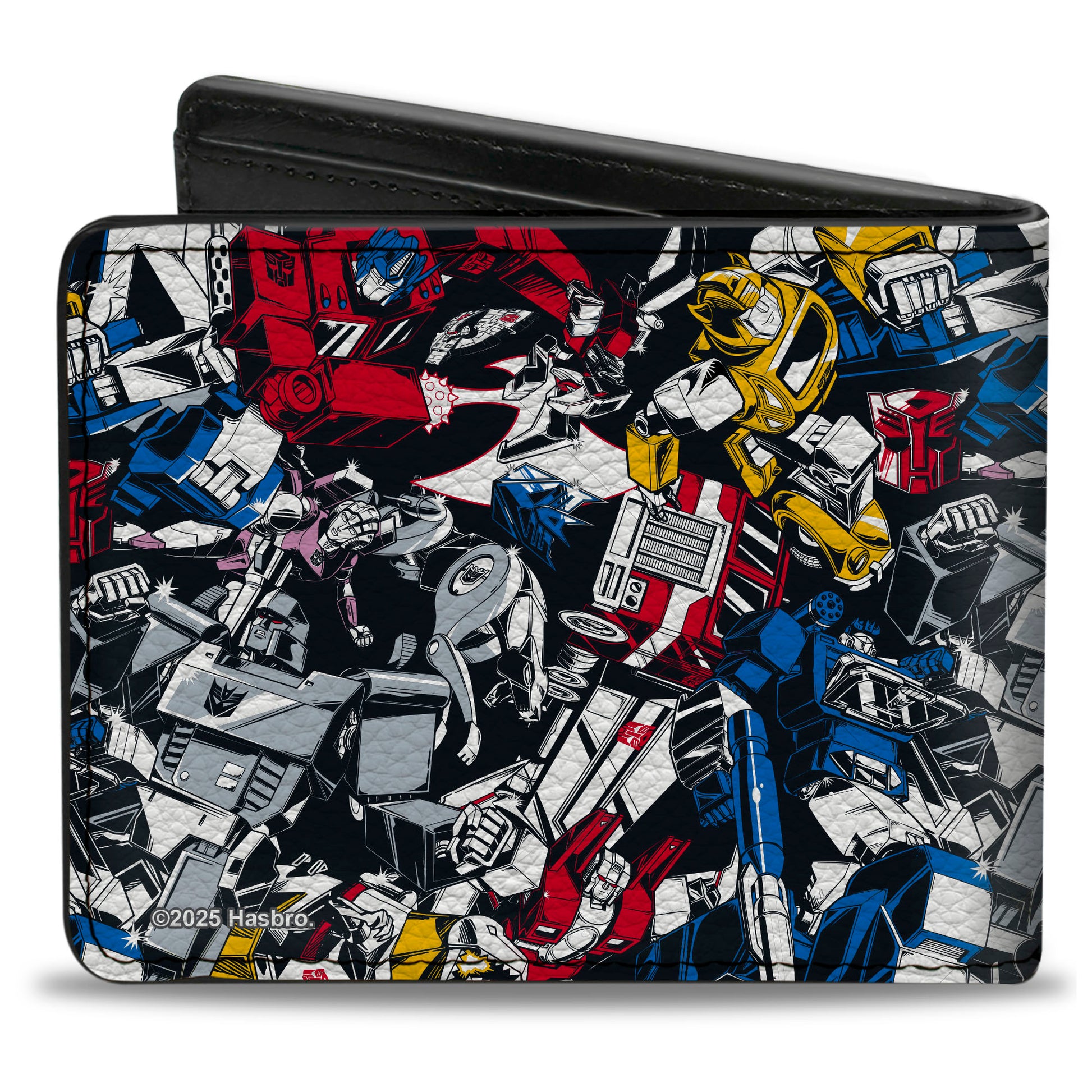 Bi-Fold Wallet - Transformers Autobot and Decepticon Robots and Alternate Modes Collage Bi-Fold Wallets Transformers